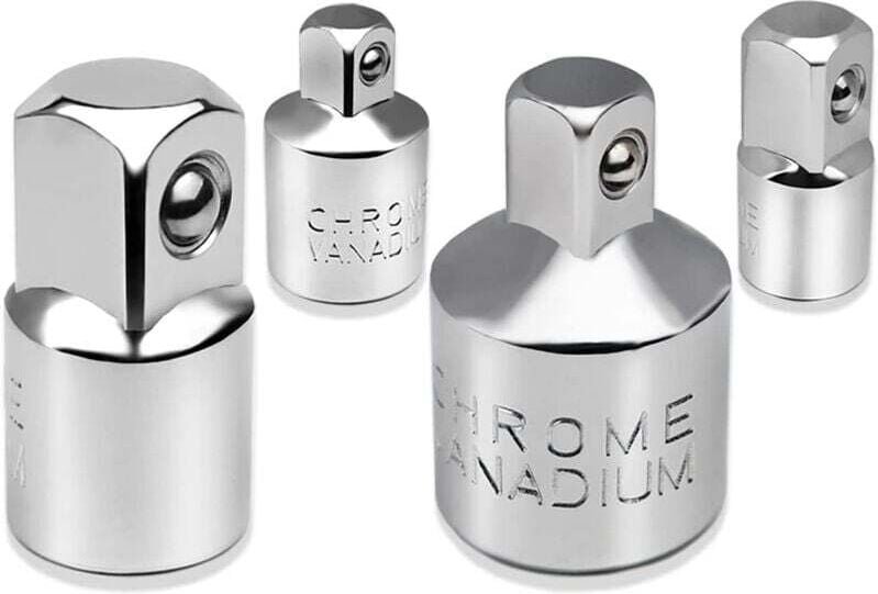 4-teiliges Ratschenadapter-Steckschlüssel-Adapter-Set, 1/2 Zoll auf 3/8 Zoll, 3/8 Zoll auf 1/2 Zoll, 1/4 Zoll auf 3/8 Zo...