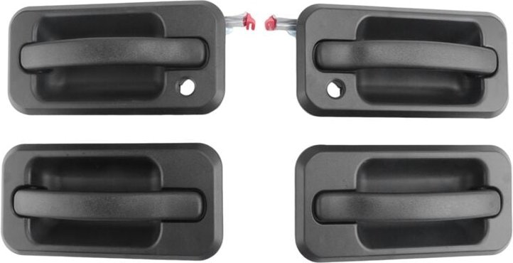 Tlily - 4 StüCke AußEn TüR Satz Auto Teile für 2003-2009 H2 Schwarz Strukturiert 131609870457 15104792 10360326