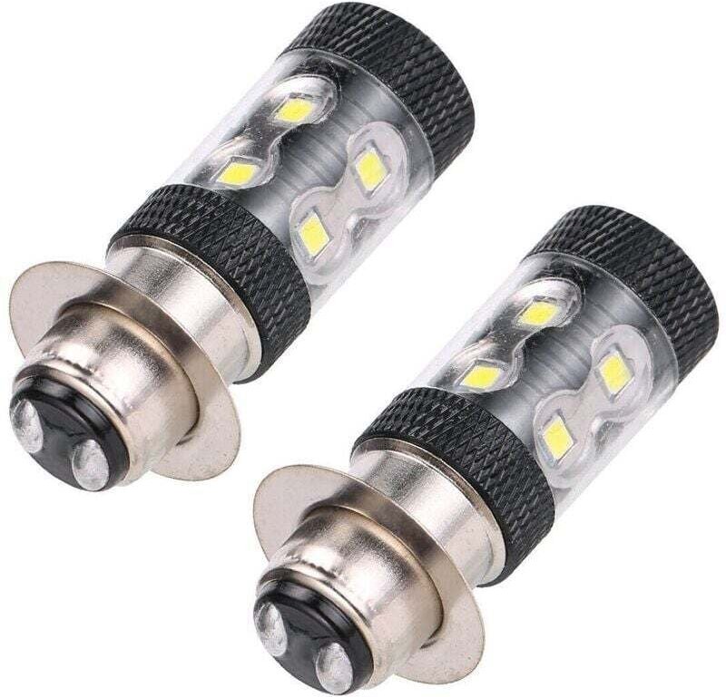 Superhelle P15D H6M LED-Motorrad-Scheinwerferlampe, Fern-/Abblendlicht, 360° weißes Leuchten, 6500 K, 12 V, Plug-and-Pla...