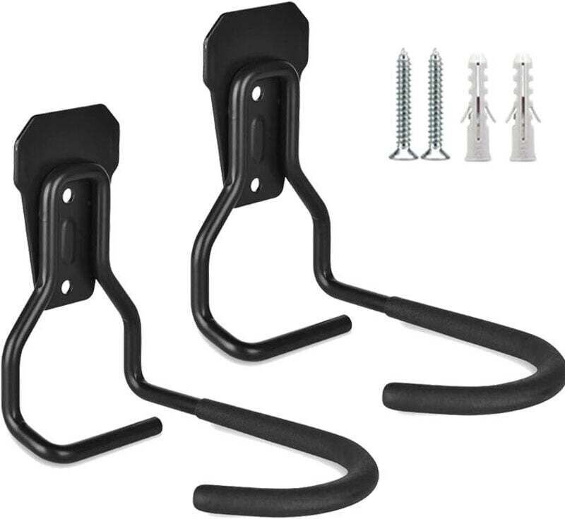 Ensemble de 2 supports à vélos muraux, crochets et fixations murales. Supports à vélos verticaux robustes, adaptés aux g...