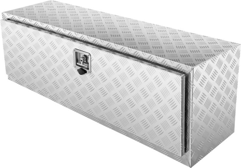 Mophorn Unterboden-LKW-Box, 121,9 x 43,2 x 45,7 cm, robuste Aluminium-Diamantplatten-Aufbewahrung, wasserdichter Werkzeu...