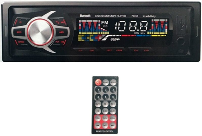 Trade Shop - bluetooth-stereo-autoradio abnehmbare frontplatte fm MP3 usb sd lcd 60Wx4 EC-7008 -