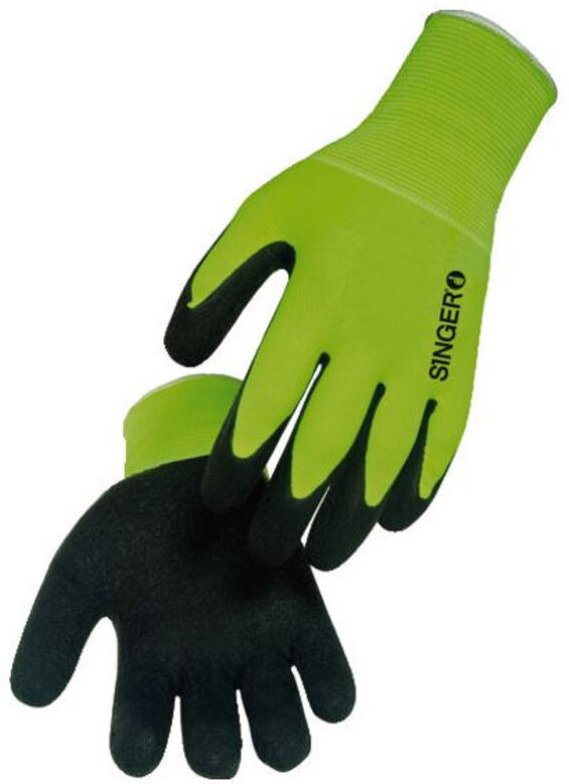 Latex-beschichteter Handrücken-Handschuh - Nym15hvg09 11686-9 T9 (Sachet mit 10 Paar)