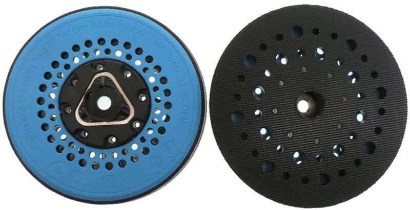 5-Zoll-Selbstklebe-Schleifplatte mit 49 Löchern, Klebepolierscheibe für Schleifmaschinen