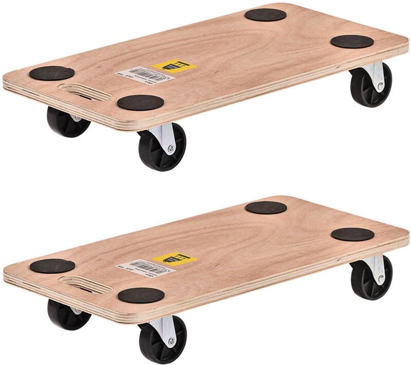 Dema - 2 Stück Möbelroller Rollbrett Transportroller 200 kg Möbelhund Möbelroller