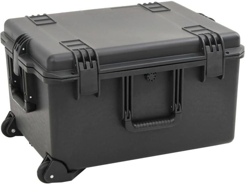 Koffer für Flugreise Tragbar Schwarz 62,5x49,5x37 cm pp Vidaxl