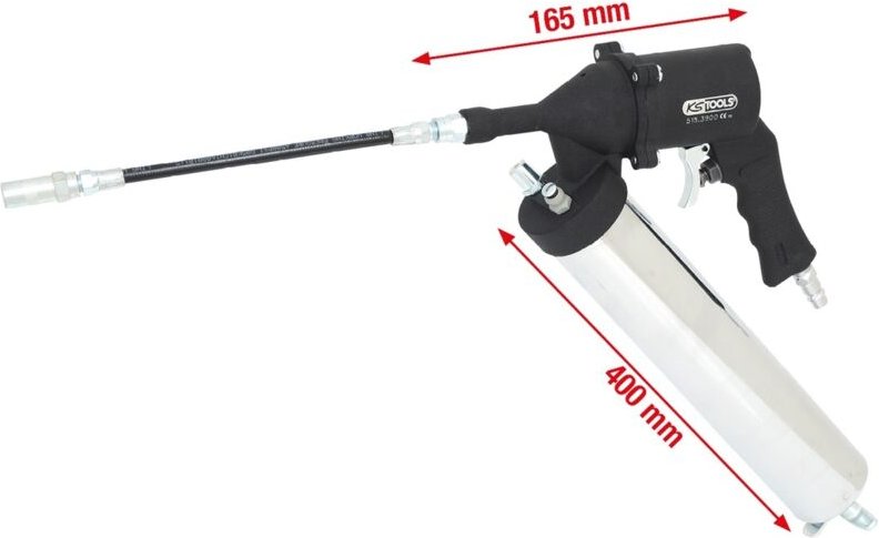 Ks Tools Druckluft-Fettpresse mit flexiblem Schlauch und Düse