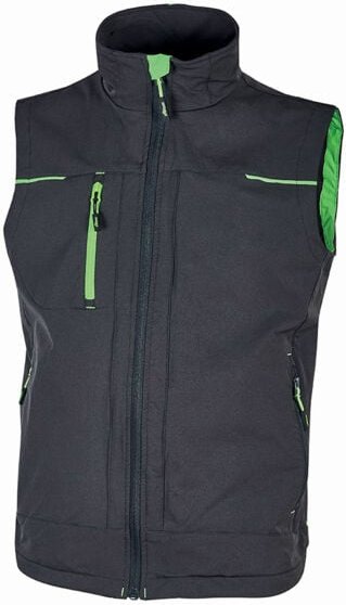 Rmellose Arbeitsweste saturn - Grau/Grün 4XL