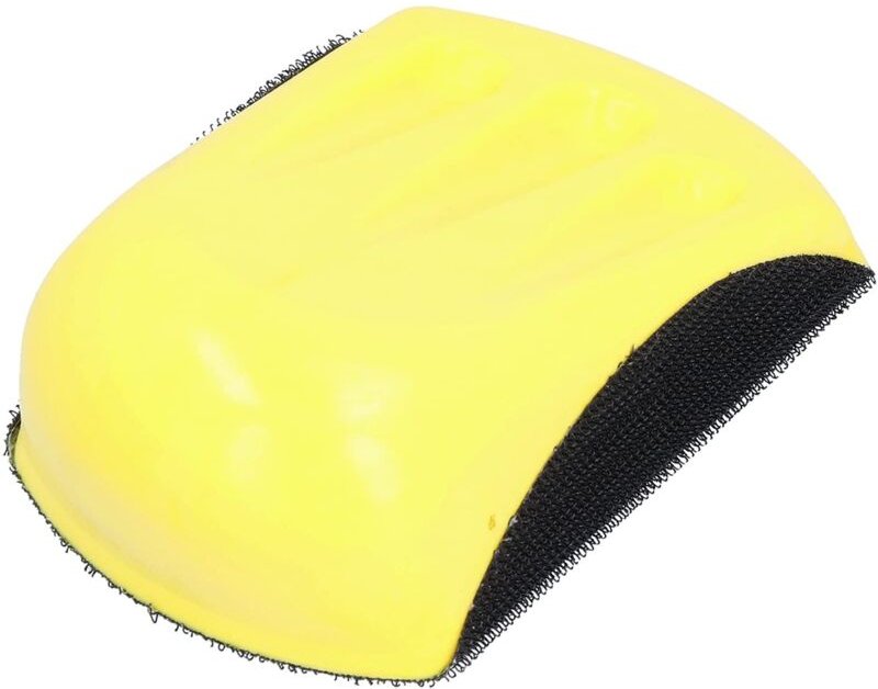 Handschleifblock mit Klettverschluss in Mausform für Holzbearbeitung und Möbelrestaurierung