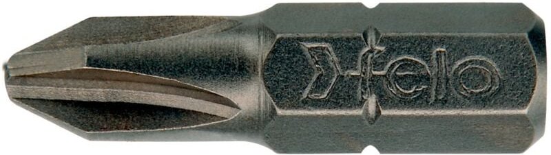 Kreuzschlitz-Schraubendreher-Bit (PH) Industrie C6,3x25 mm. PH 2 100Stk-Pack Felo 02202017
