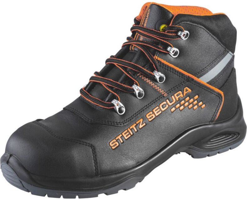 STEITZ SECURA Schnürstiefel schwarz/orange VX 7600, S3 XB, EU-Schuhgröße: 45