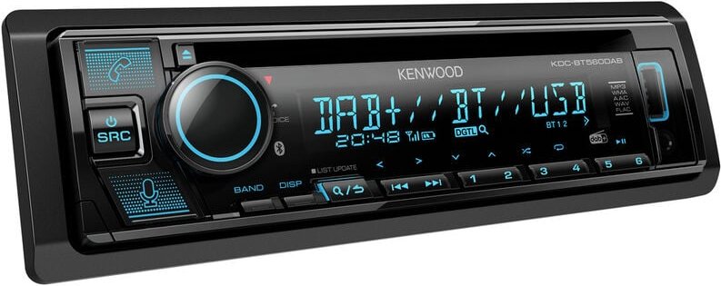KDC-BT560DAB Autoradio Anschluss für Lenkradfernbedienung, Bluetooth®-Freisprecheinrichtung, - Kenwood