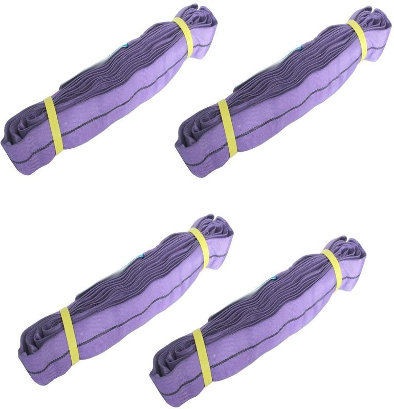 4x Rundschlinge 1000kg 1 to lila 2m Umfang Hebeband Hebegschlinge Kran Hebegurt