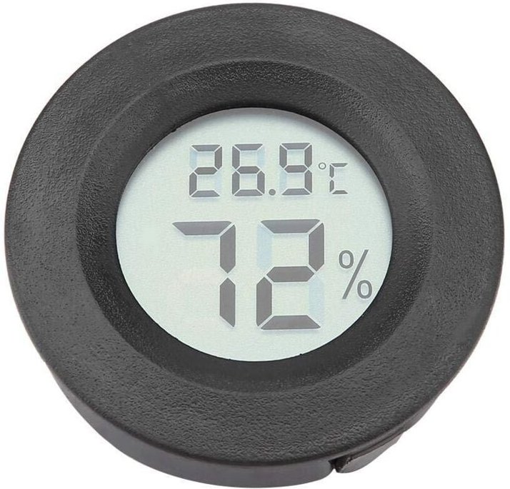 Reptilien-Thermometer-Hygrometer, Temperatur- und Feuchtigkeitsmonitor für Innenräume, Miniatur-Digital-Hygrometer-Therm...