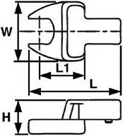 Tengtools - Fester Schlüsseleinsatz, 690613, 13mm 186301404