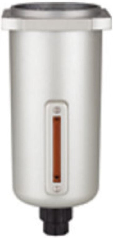 Metallbehälter mit Sichtrohr und vollautomatischem Ablassventil - Riegler