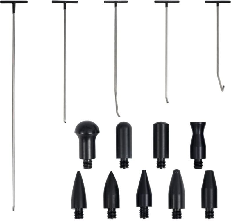 5-tlg. Ausbeulwerkzeug-Set Lackschadenfrei Edelstahl Vidaxl