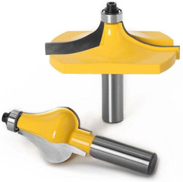 2er-Pack Leimfräser für die Holzbearbeitung, XU, Nutfräser für Oberfräsen, 12 mm Schaft - KZQ