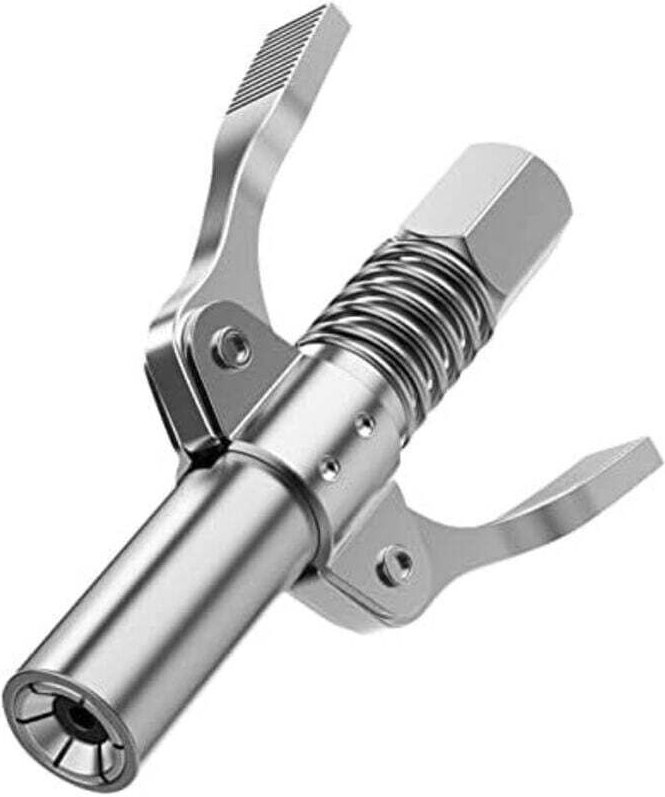Embout de Pistolet à Graisse Double Poignée Raccord M6-M14 1/8 NPT Compatible Toutes Pompes à Graisse