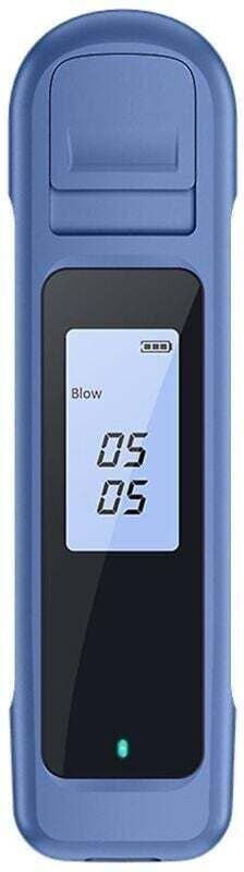Détecteur d'Haleine Électronique Sans Contact USB avec Affichage Numérique Bleu