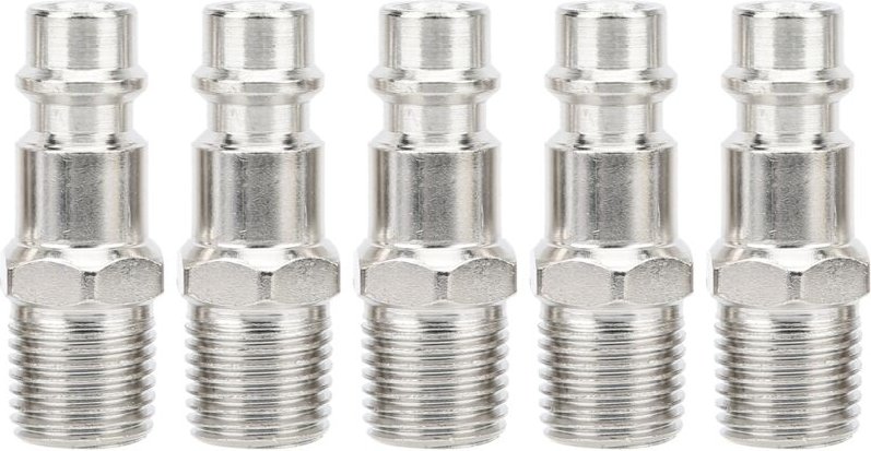 5 Stück europäische Druckluftwerkzeug-Steckverbinder, Pild Industrie-Luftkompressorzubehör, hohe Festigkeit mit glatter ...