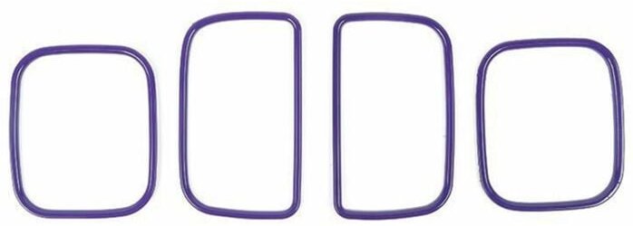 Tlily - Zierring für die Abdeckung der Lüftungsöffnungen der Mittelkonsole, Innenzubehör für Dodge Charger 2011–2021 (li...