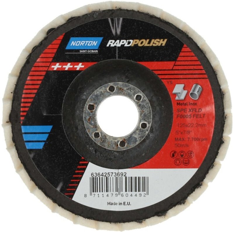 Thumbnail - FP - Filz Polier-Fächerscheibe schräg 125 mm