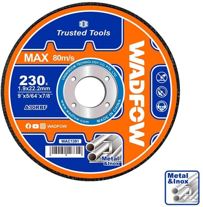 WADFOW 115x1mm Edelstahl und Metall Trennscheibe 15er Pack Hohe Haltbarkeit