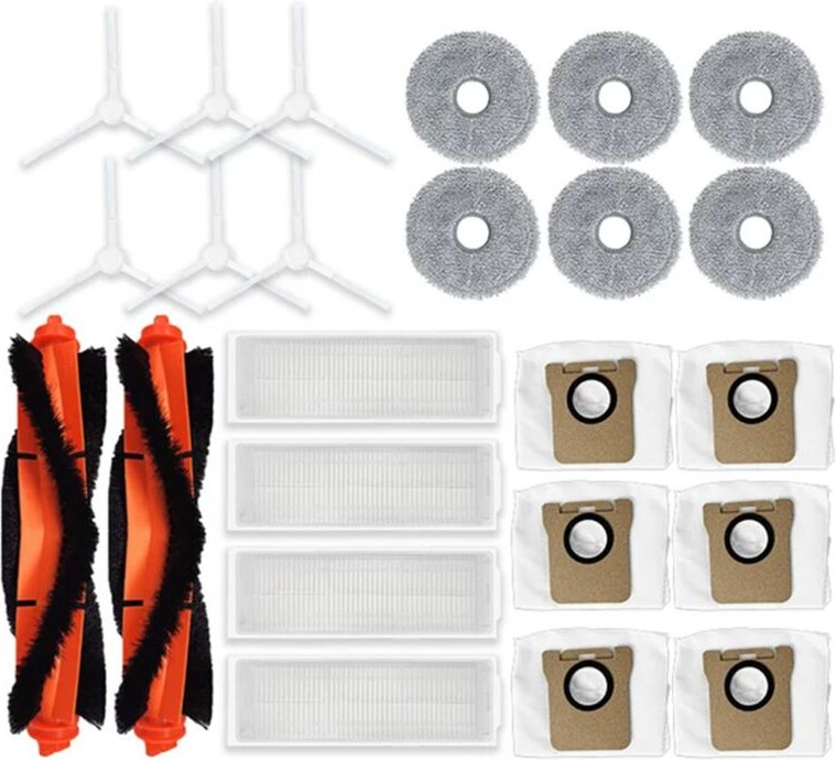 Für M30 Pro Ersatz-Roller-Seitenbürsten-Hepa-Filter