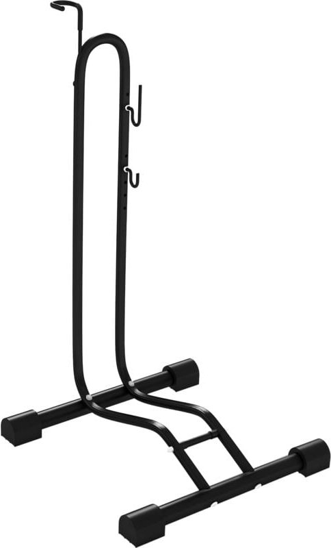 SPORTNOW Fahrradständer vertikaler und horizontaler Radständer Aufstellständer wetterfest für 24-29 und 700c Fahrräder B...