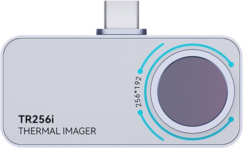 TR256I Wärmebildkamera 256×192, 600°C, USB-C Android, Hochtemperaturalarm, Video/Foto, 56° Sichtfeld, ±2% Genauigkeit