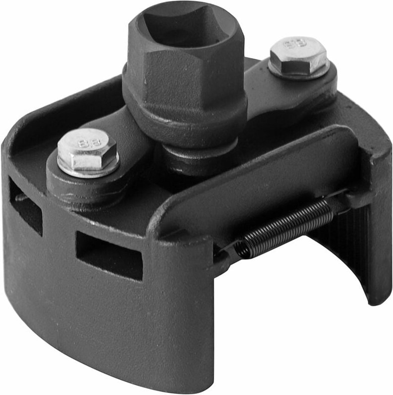 Ausla Verstellbarer 2-Backen-Ölfilterschlüssel 60-80 mm, universelles Kraftstoffablasswerkzeug für einfache Filterentfer...