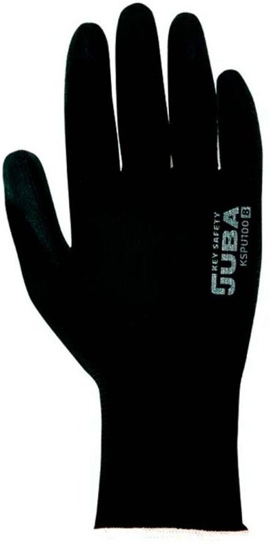 Handschuh aus Polyester mit Polyurethan-Polsterung, Keep Safe, Schwarz, T-9 L