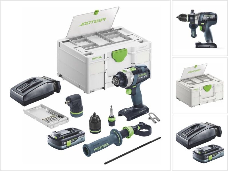 Tpc 18/4 I-Basic-Set Akku Schlagbohrschrauber 18 v 75 Nm Brushless + 1x Akku 4,0 Ah + Ladegerät + Systainer - Festool