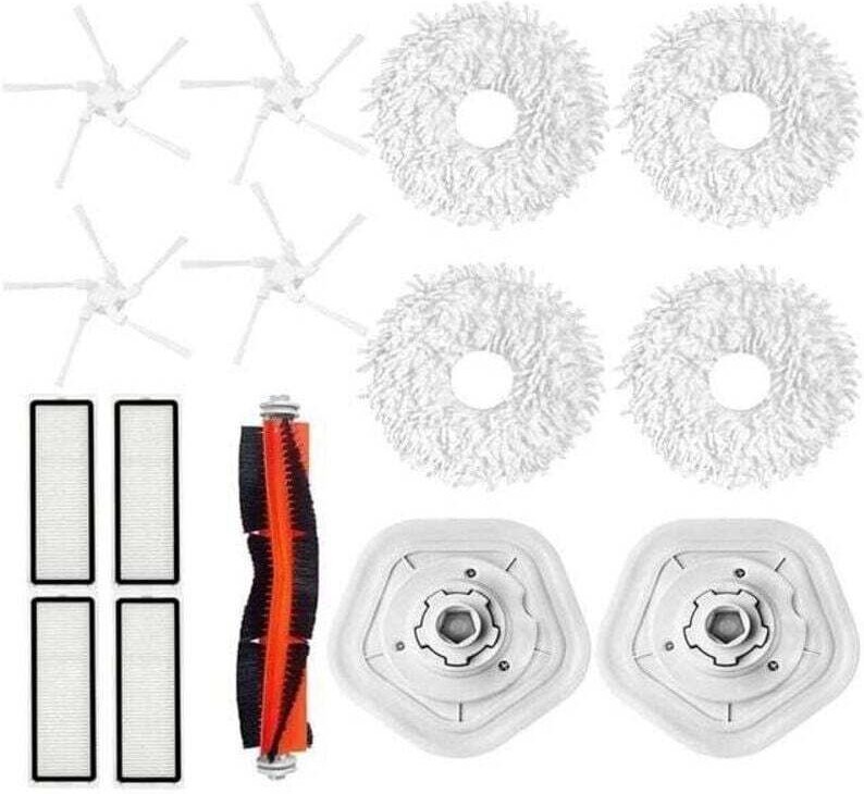Ersatzteile: Hauptbürste, Seitenbürste, HEPA-Filter. Kompatibel mit Zubehör für die Staubsauger Dreame W10 und W10Pro.