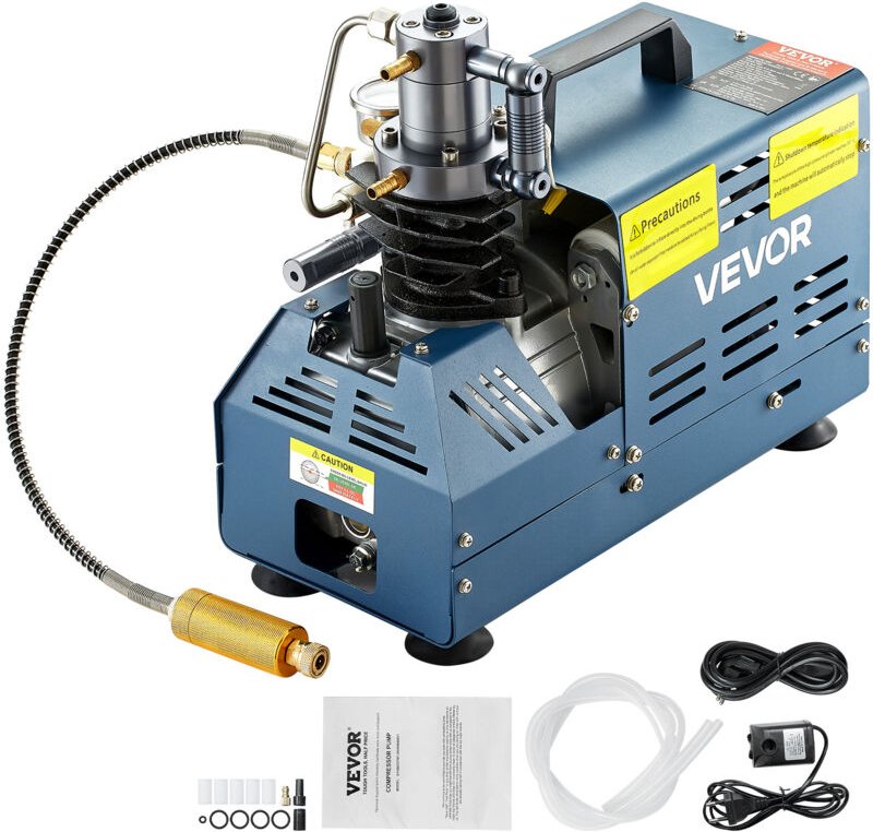VEVOR Elektrische Hochdruck Luftkompressor 1800W PCP Hochdruck Kompressor Pumpe 4500PSI PCP Inflator 3-6,8L Tankkapazitä...
