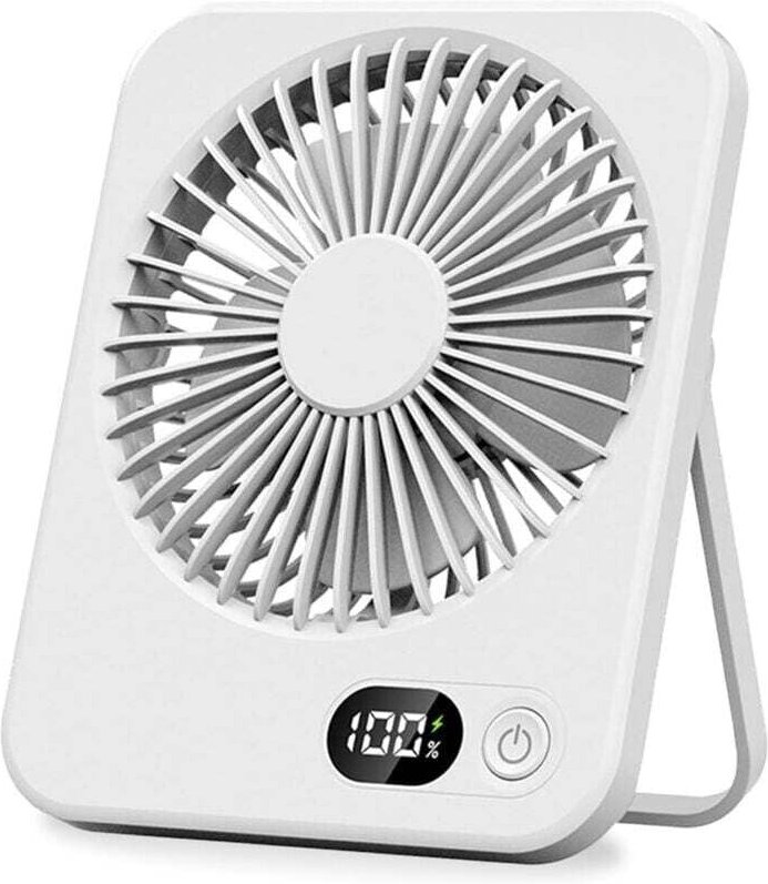 Vtizikl Mini ventilateur de table silencieux, inclinable à 180°, rechargeable par USB, ultra-fin, pour usage domestique ...