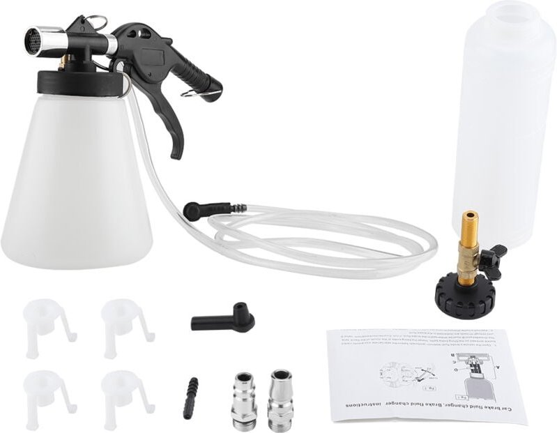 Entlüftungsset für Pkw-Bremsen, 180 l/min Bremsflüssigkeitswechselset für pneumatische Entlüftungsgeräte, Kfz-Zubehör 90...