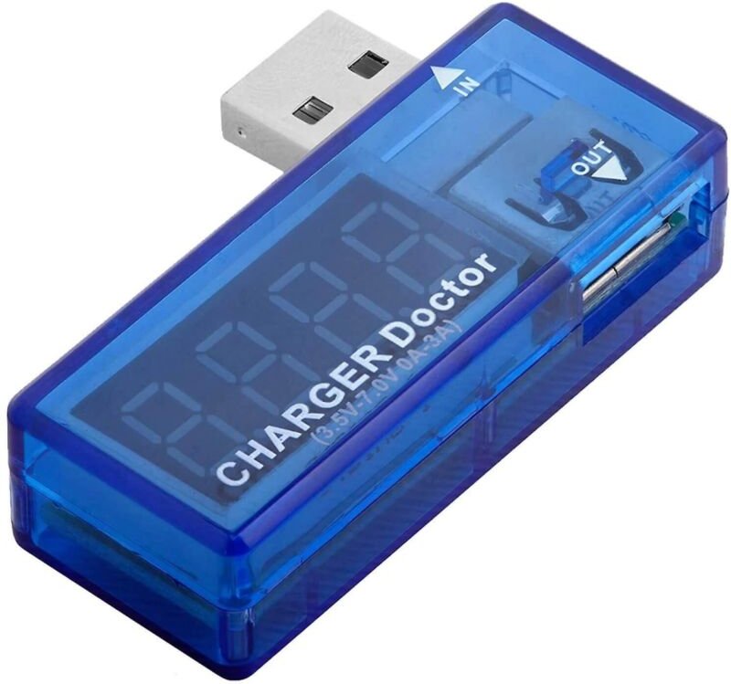 BEBUSINGOTO USB-Ladegerät Arzt Multimeter Verbrauchsdetektor Messer Spannung Digitalvoltmeter