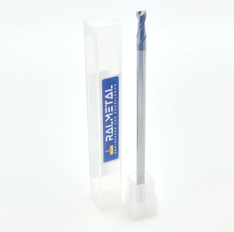 Vollhartmetall-Fräser 4 x 11 x 100, 2 Schneiden, 2F, 45 HRC