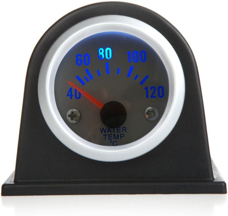 Zoternen - 2 Zoll 52 mm Auto-Wassertemperaturanzeige mit Sensor 40-120 °c, blaues Licht