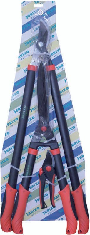 3ER-SET gartenschere Brixo steel heckenschere