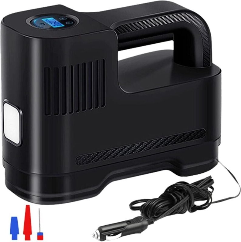 Tragbarer Reifenfüller, 12 V, 120 W, Dc, Digitalanzeige, schnelles Aufpumpen in 30 Sekunden, geeignet für Autos, Motorrä...
