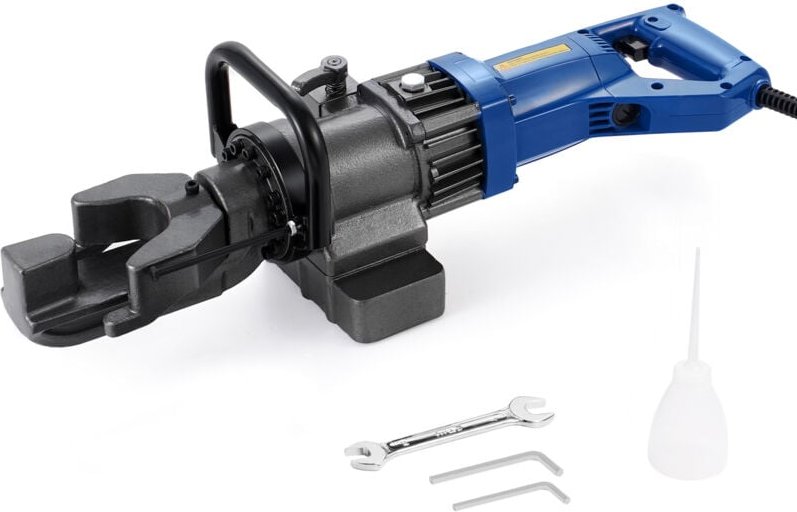 VEVOR Elektrischer hydraulischer Bewehrungsbieger, tragbare 1000-W-Bewehrungsbiegemaschine, Biegen von bis zu 6-16 mm Be...