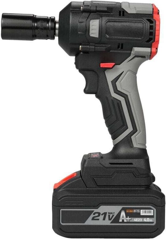 Ulisem 21V Akku-Schlagschrauber, Max. Drehmoment 350Nm, 1/2 Zoll bürstenloser Schlagschrauber, Elektrischer Haushalts-Sc...