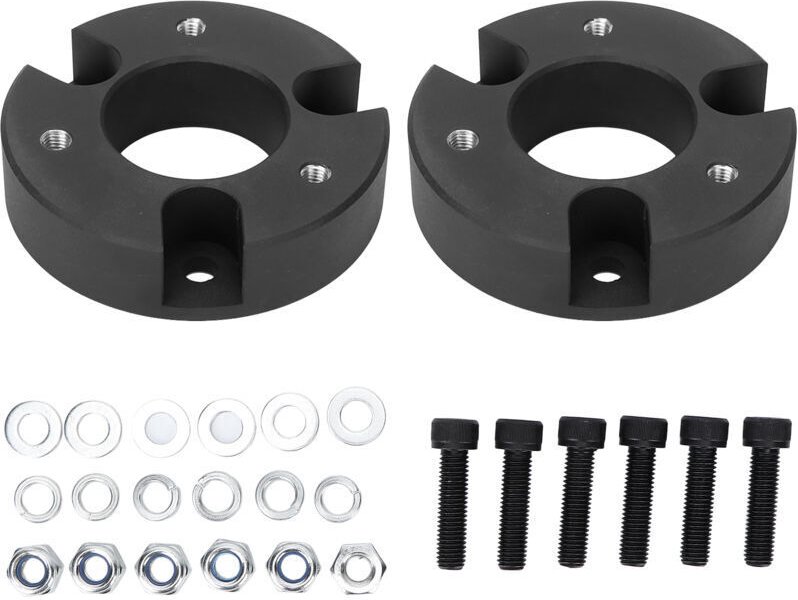 Federbein-Distanzstücke, 2-Zoll-Nivellierungs-Höherlegungssatz aus rostfreiem Kohlenstoffstahl für Reparaturen.