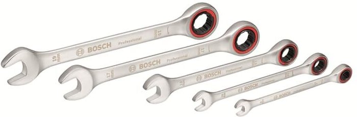 Professional Ringmaulschlüssel-Set mit Ratsche 5tlg. (1600A02Z3D) - Bosch