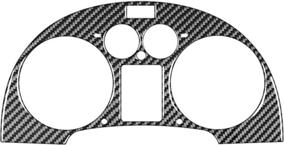 Kohlefaser für TT 8N 2001-2006 Armaturenbrettabdeckung Instrumententafelverkleidung Aufkleber Innenzubehör