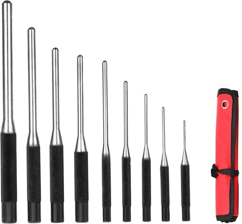 Set mit 9 Stiftaustreibern, Werkzeug zum Entfernen von Stiften für Auto-, Uhren-, Schmuck- und Bastelreparaturen (9-teil...