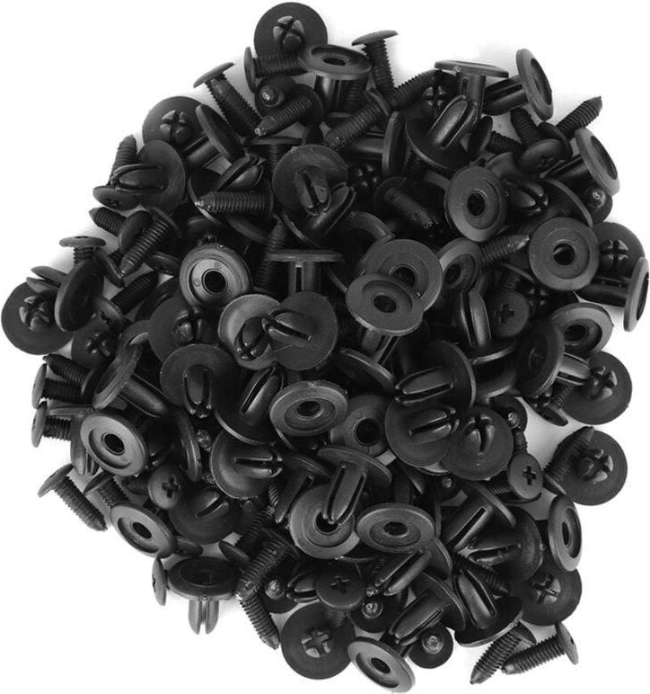 Zoternen - 100Pcs Car Plastic Rivets 6mm Hole Dia Fastener Fender Bumper Push Pin Clip APAuto & Motorrad: Teile, Auto-Er...